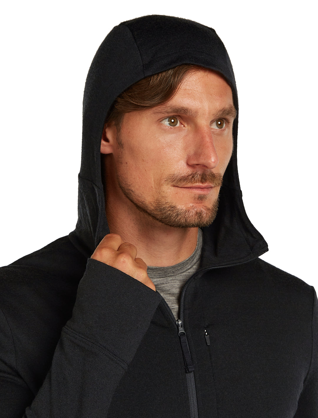 Merino 260 Quantum Zip Neck Hoodie - Long Sleeve - Men's