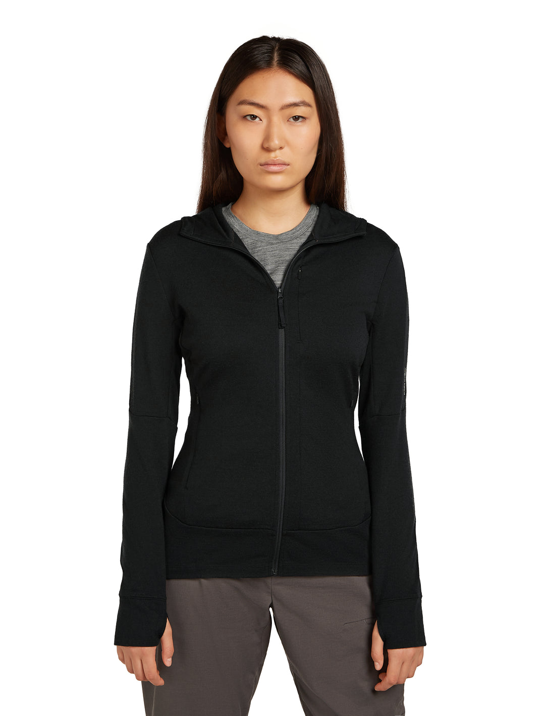 Merino 260 Quantum Zip Neck Hoodie - Long Sleeve - Women's