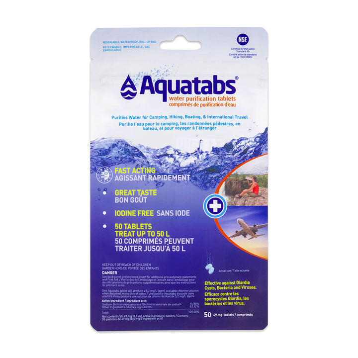 Water Purification Tablets - Package of 50x49mg