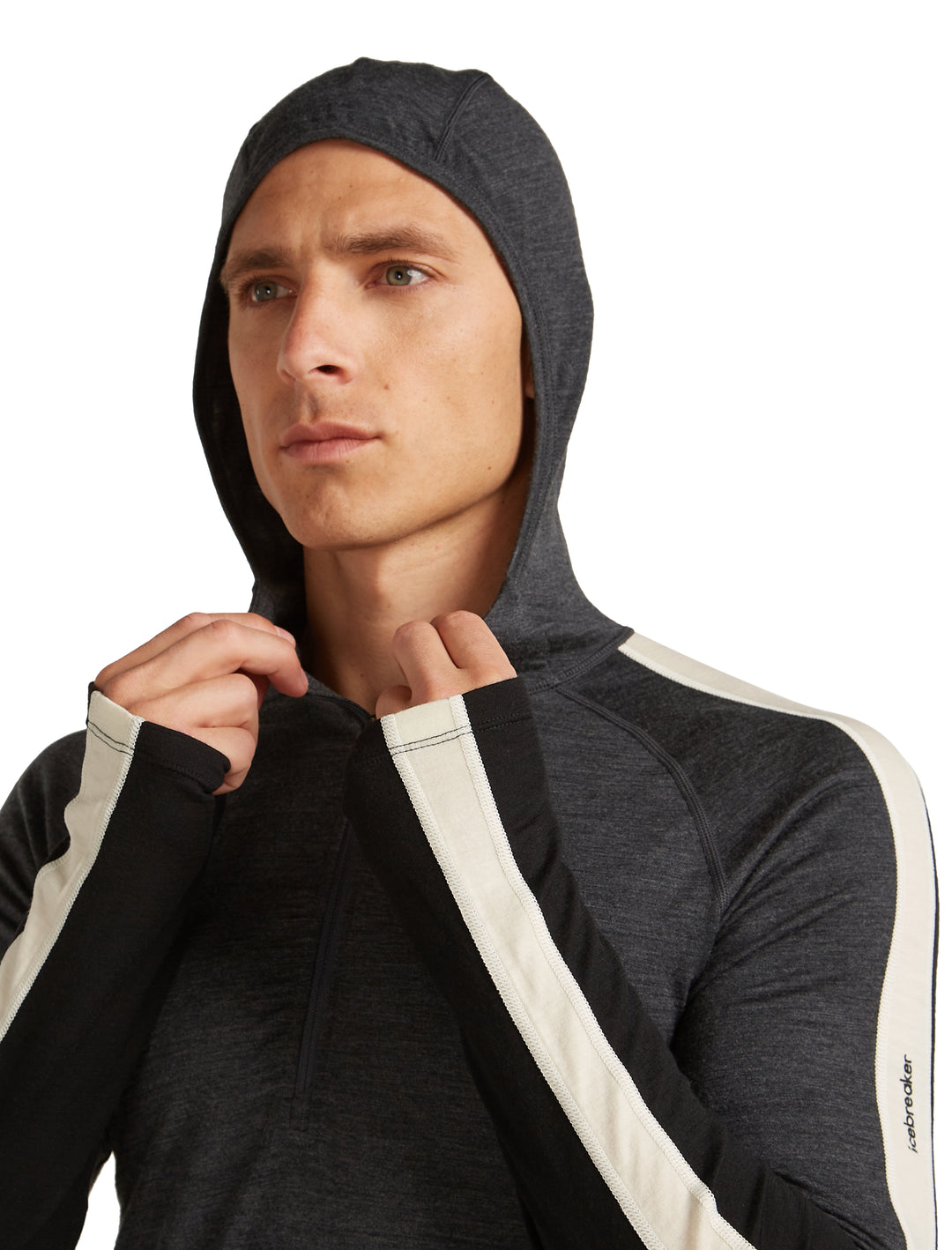 Merino 200 Oasis+ Zip Neck Hoodie - Long Sleeve - Men's