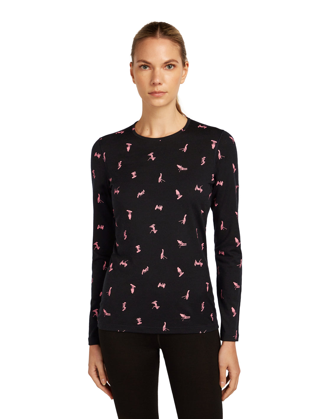 Merino 200 Oasis Crewe Thermal Top Snow Day Shirt - Long Sleeve - Women's