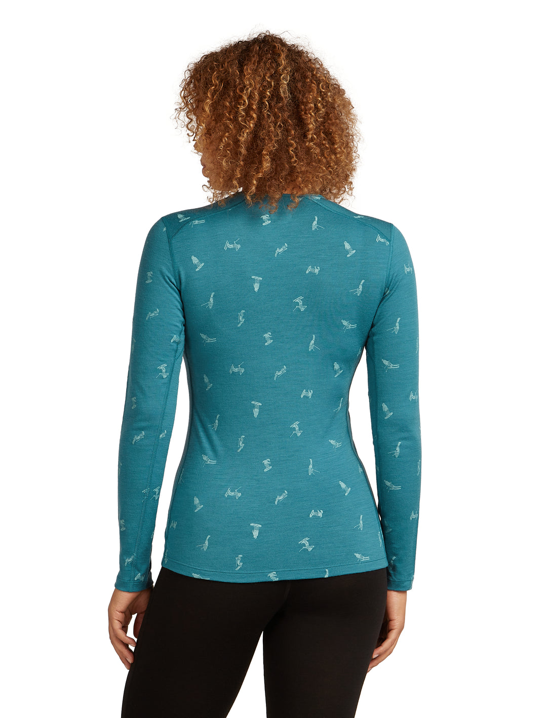Merino 200 Oasis Crewe Thermal Top Snow Day Shirt - Long Sleeve - Women's