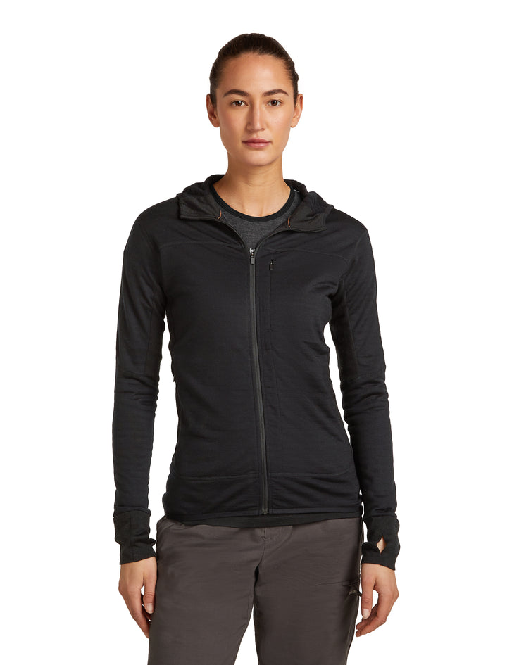 Merino Blend 300 RealFleece Descender Full Zip Hoodie - Long Sleeve - Women's