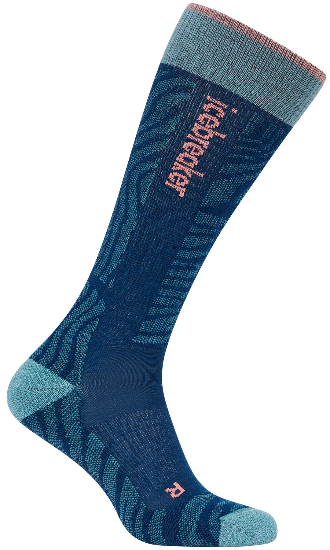 Merino Ski+ Light Over The Calf Socks Mountain Contour - Women's