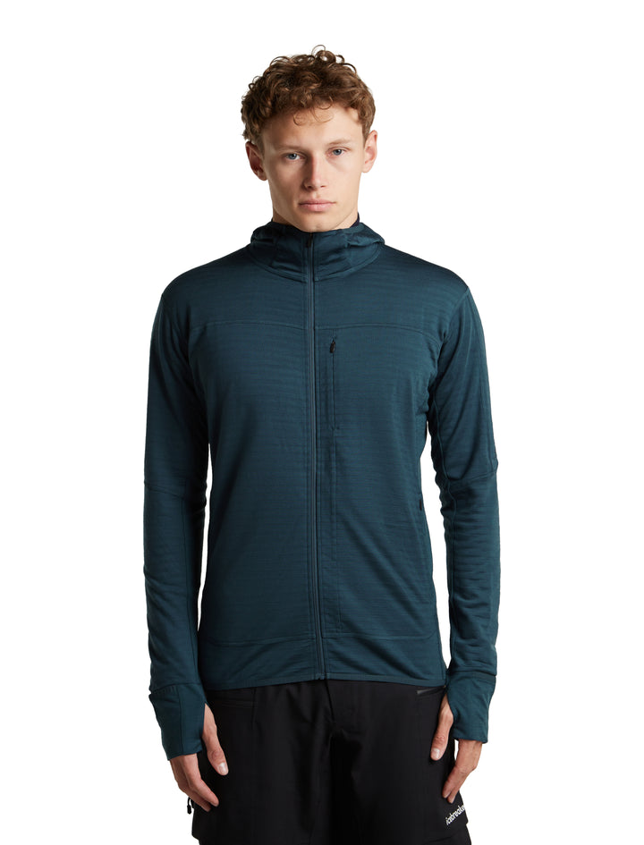 Merino Blend 300 RealFleece Descender Full Zip Hoodie - Long Sleeve - Men's