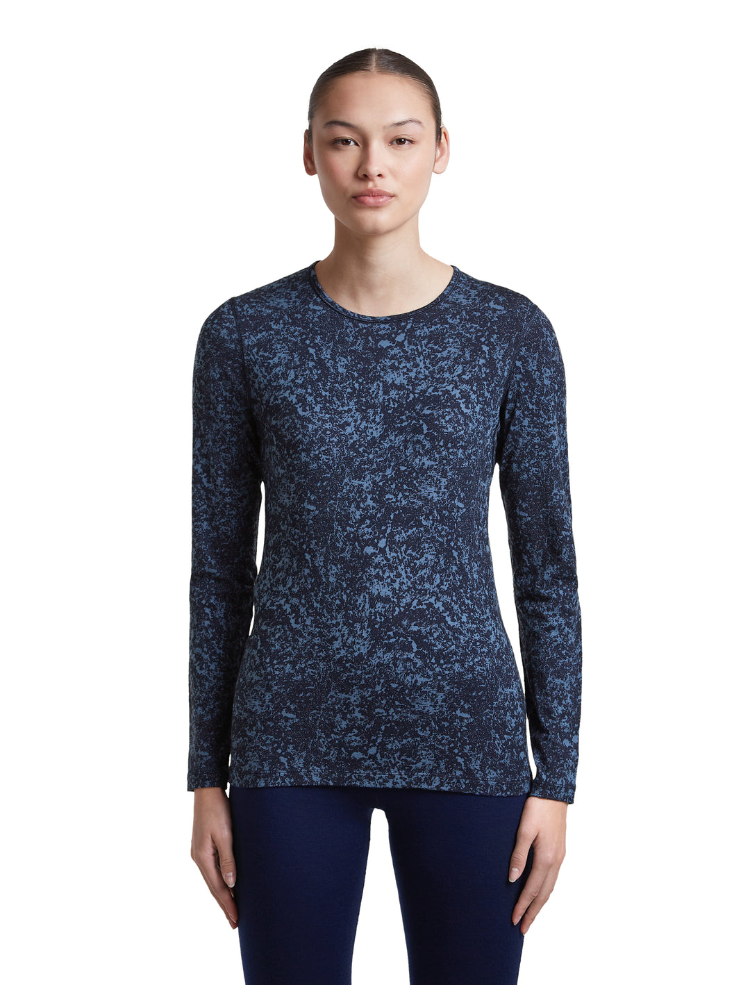 200 Oasis Thermal Crewe - Moss Bloom AOP - Long Sleeve - Women's