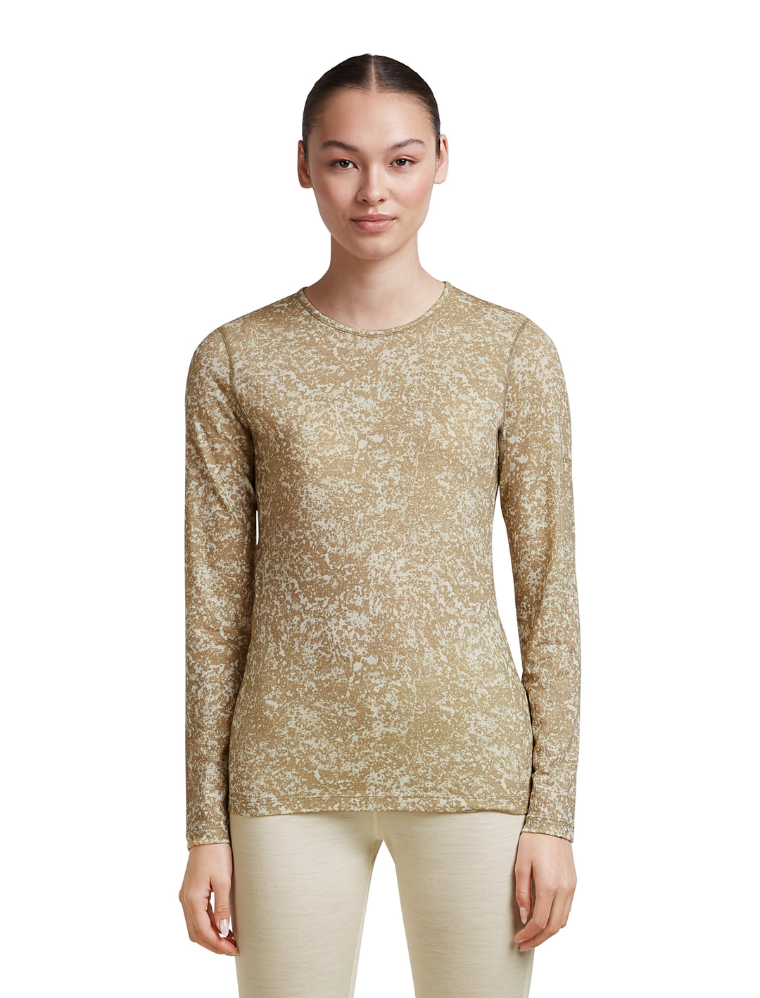200 Oasis Thermal Crewe - Moss Bloom AOP - Long Sleeve - Women's