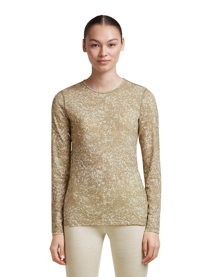 200 Oasis Thermal Crewe - Moss Bloom AOP - Long Sleeve - Women's
