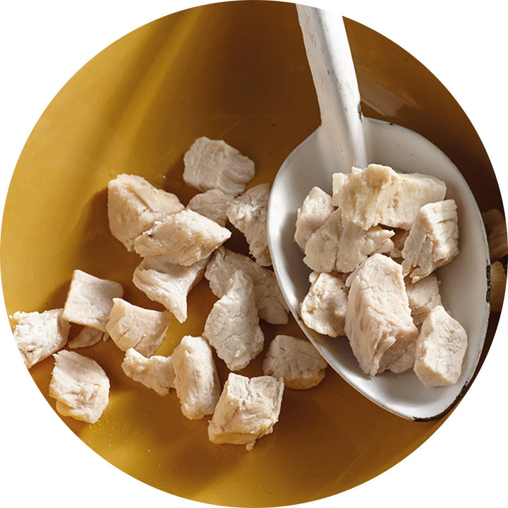 Freeze Dried Cooked Chicken Cubes