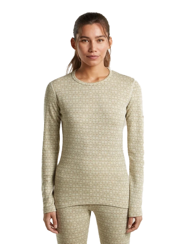 Merino 260 Oasis Vertex Thermal Crewe Alpine Geo - Long Sleeve - Women's