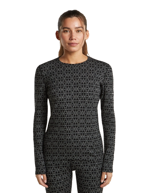 Merino 260 Oasis Vertex Thermal Crewe Alpine Geo - Long Sleeve - Women's