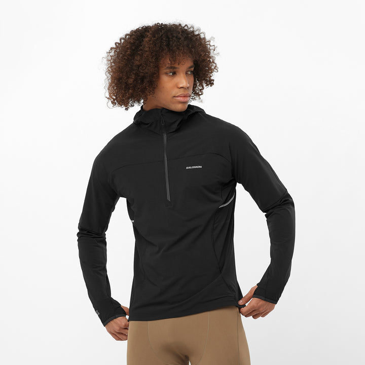 Sense Aero Hybrid Half-Zip Hooded Shirt - Long Sleeve - Men's