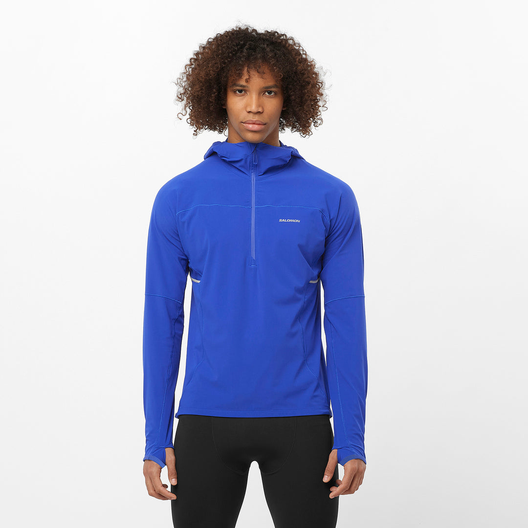 Sense Aero Hybrid Half-Zip Hooded Shirt - Long Sleeve - Men's