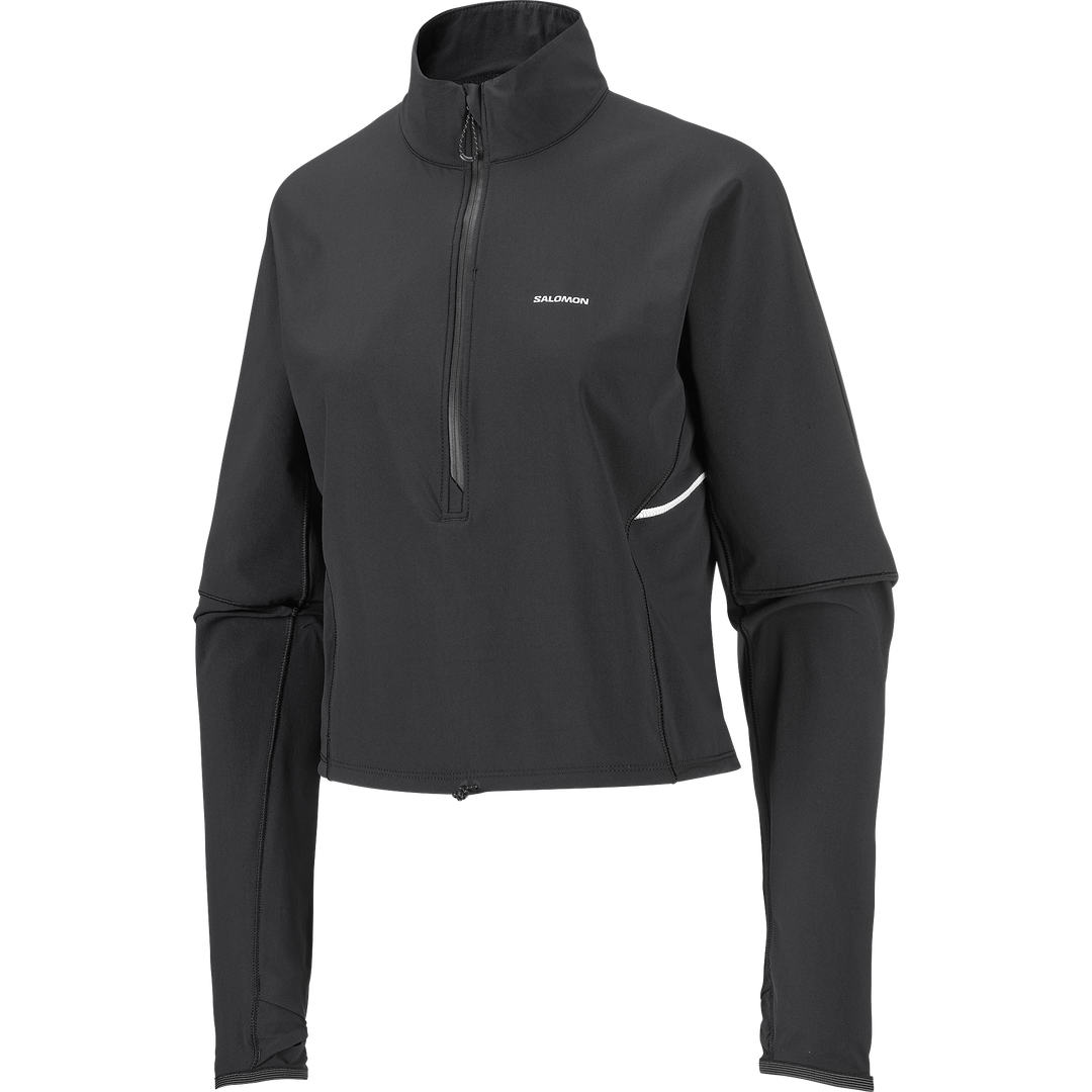 Sense Aero Hybrid Cropped Zip Neck - Long Sleeve - Women's