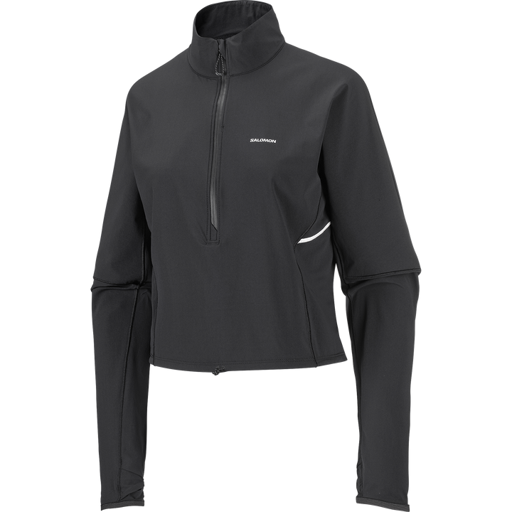 Sense Aero Hybrid Cropped Zip Neck - Long Sleeve - Women's
