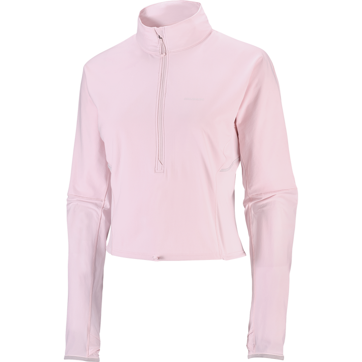 Sense Aero Hybrid Cropped Zip Neck - Long Sleeve - Women's