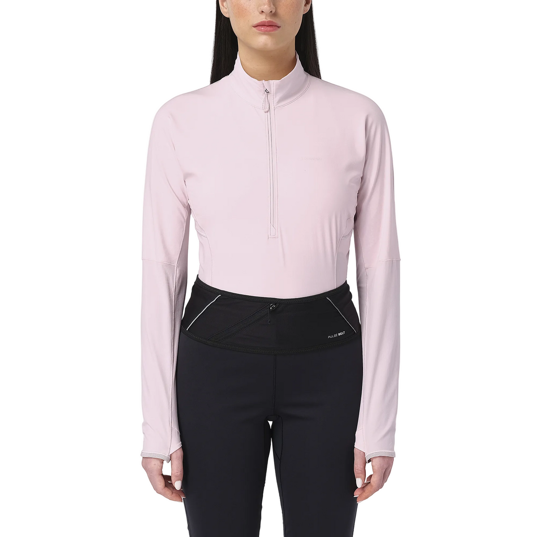 Sense Aero Hybrid Cropped Zip Neck - Long Sleeve - Women's
