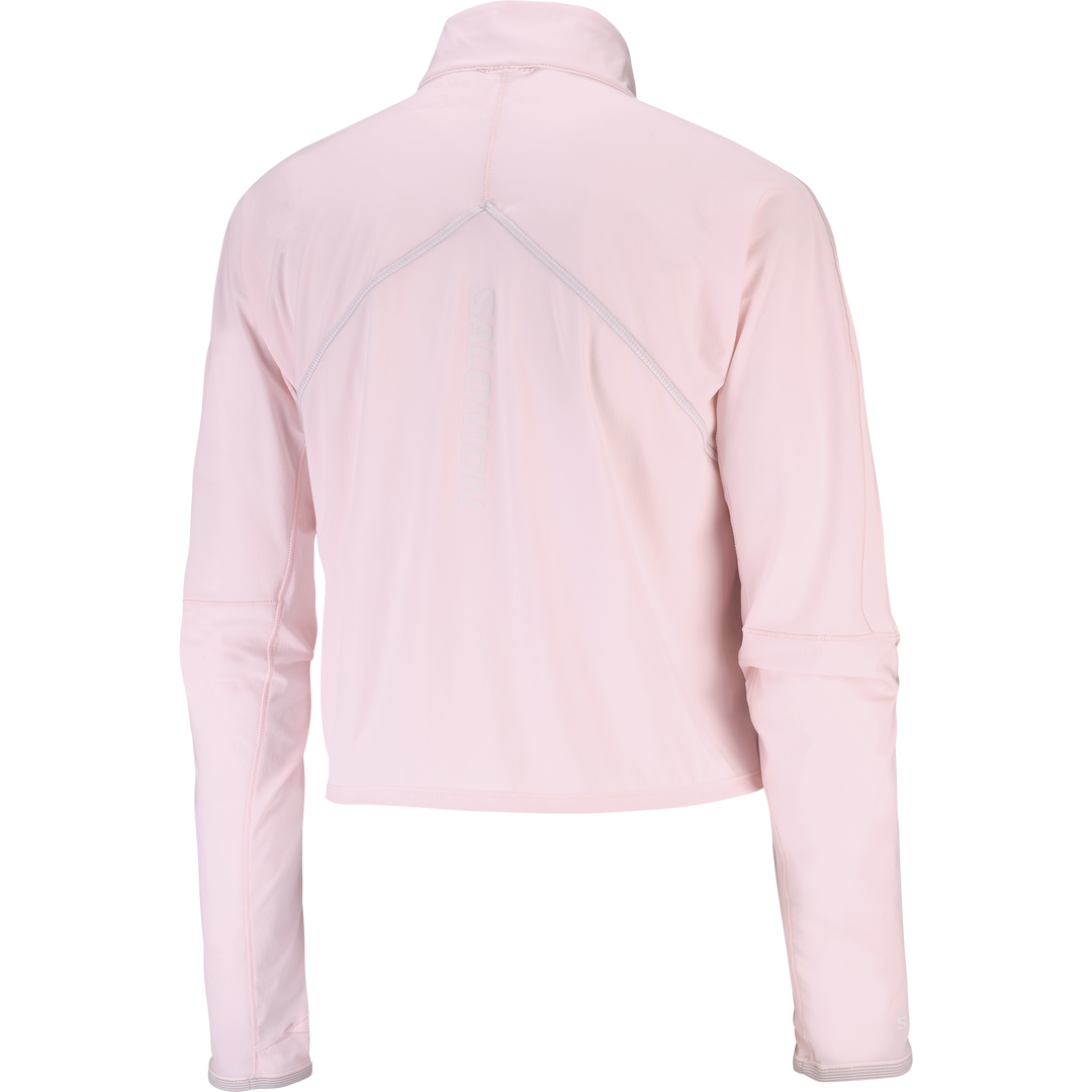 Sense Aero Hybrid Cropped Zip Neck - Long Sleeve - Women's