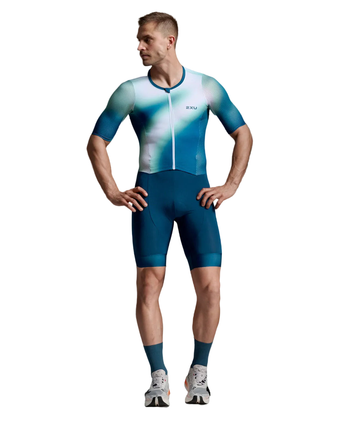 Aero Hex Sleeved Trisuit - Short Sleeve - Men's