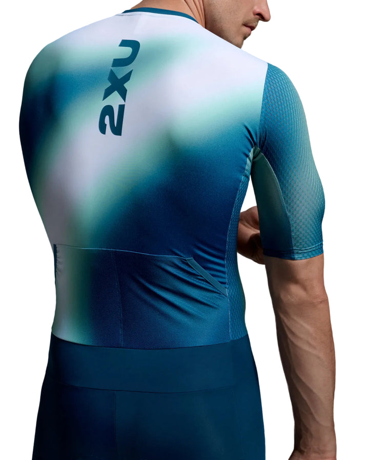 Aero Hex Sleeved Trisuit - Short Sleeve - Men's
