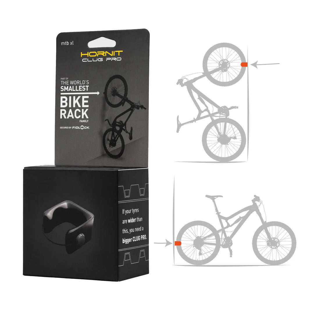 PRO Wall Mount with Fidlock Bicycle Storage Rack MTB XL (fits tires 2.3 - 2.7)