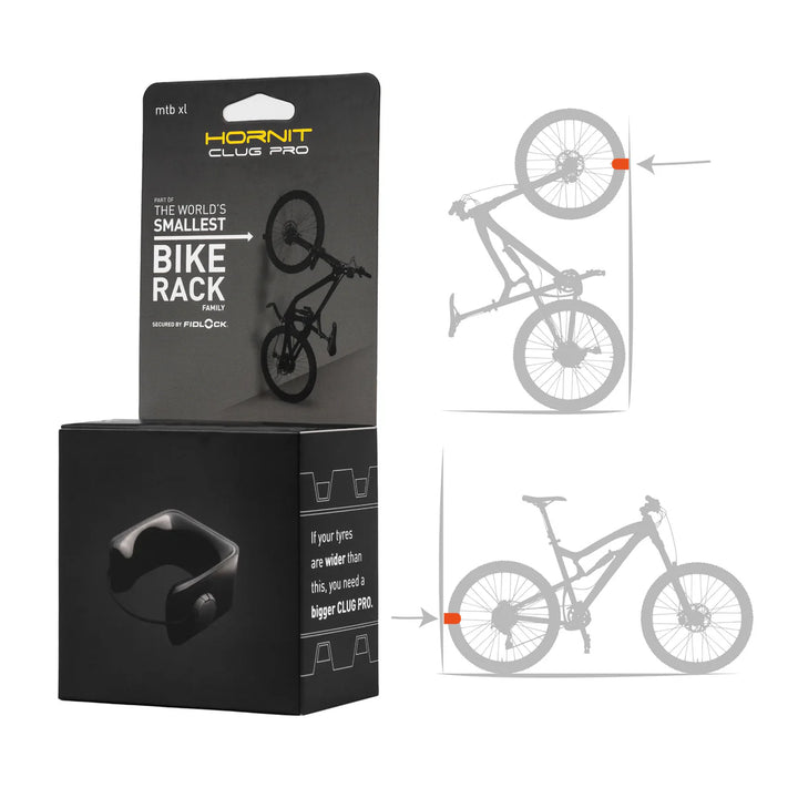 PRO Wall Mount with Fidlock Bicycle Storage Rack MTB XL (fits tires 2.3 - 2.7)