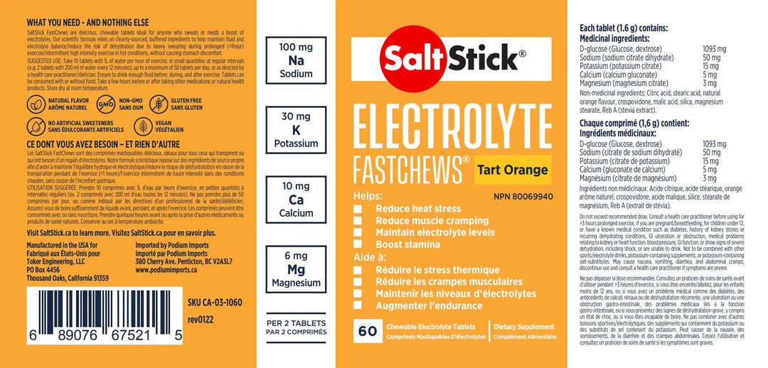 SaltStick FastChews - 60ct Bottle
