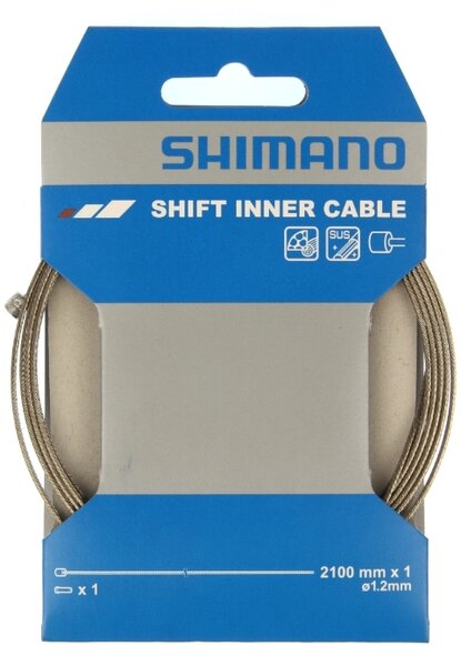 Shimano Stainless Steel Shift Cable 1.2 x 2100mm