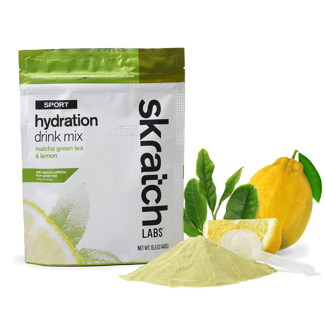 Sport Hydration Drink Mix - Matcha Green Tea & Lemon - 440g/1lb (20 Servings)