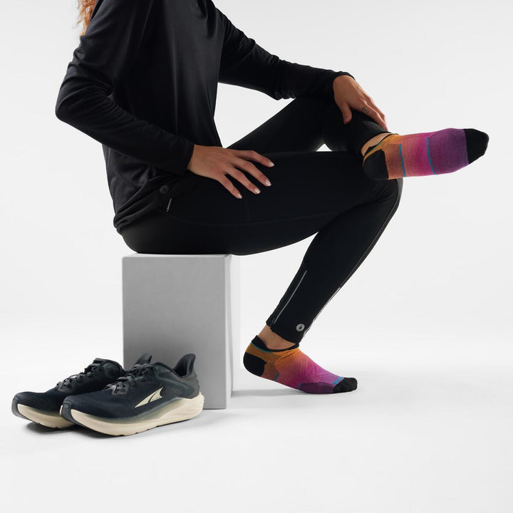 Performance Run Zero Cushion Ombre Print Low Ankle - Women's