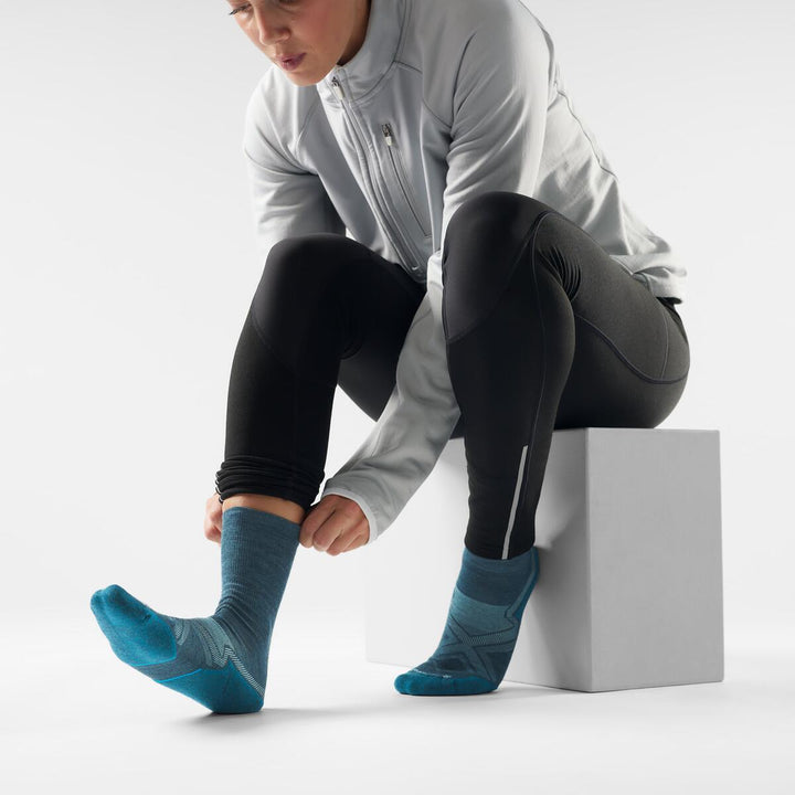 Performance Run Cold Weather Targeted Cushion Crew - Women's