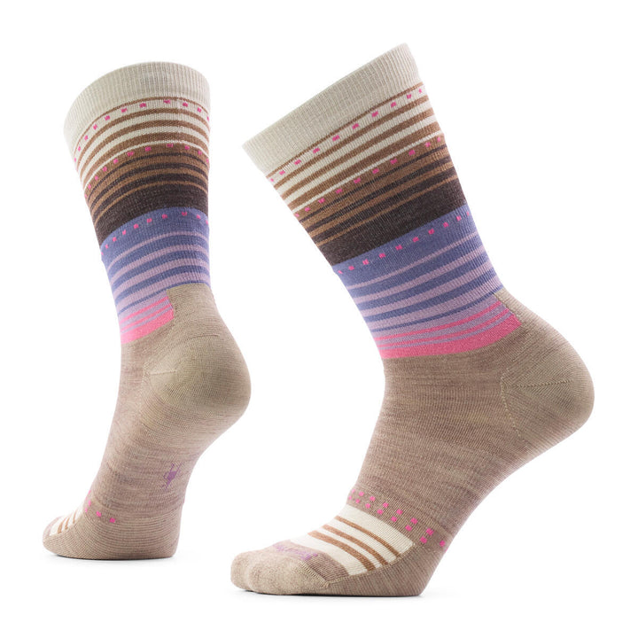 Everyday Stitch Stripe Zero Cushion Crew Socks - Unisex