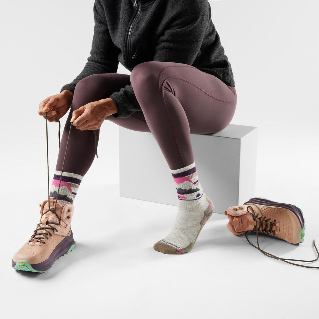 Hike Mountain Moon Light Cushion Crew Socks