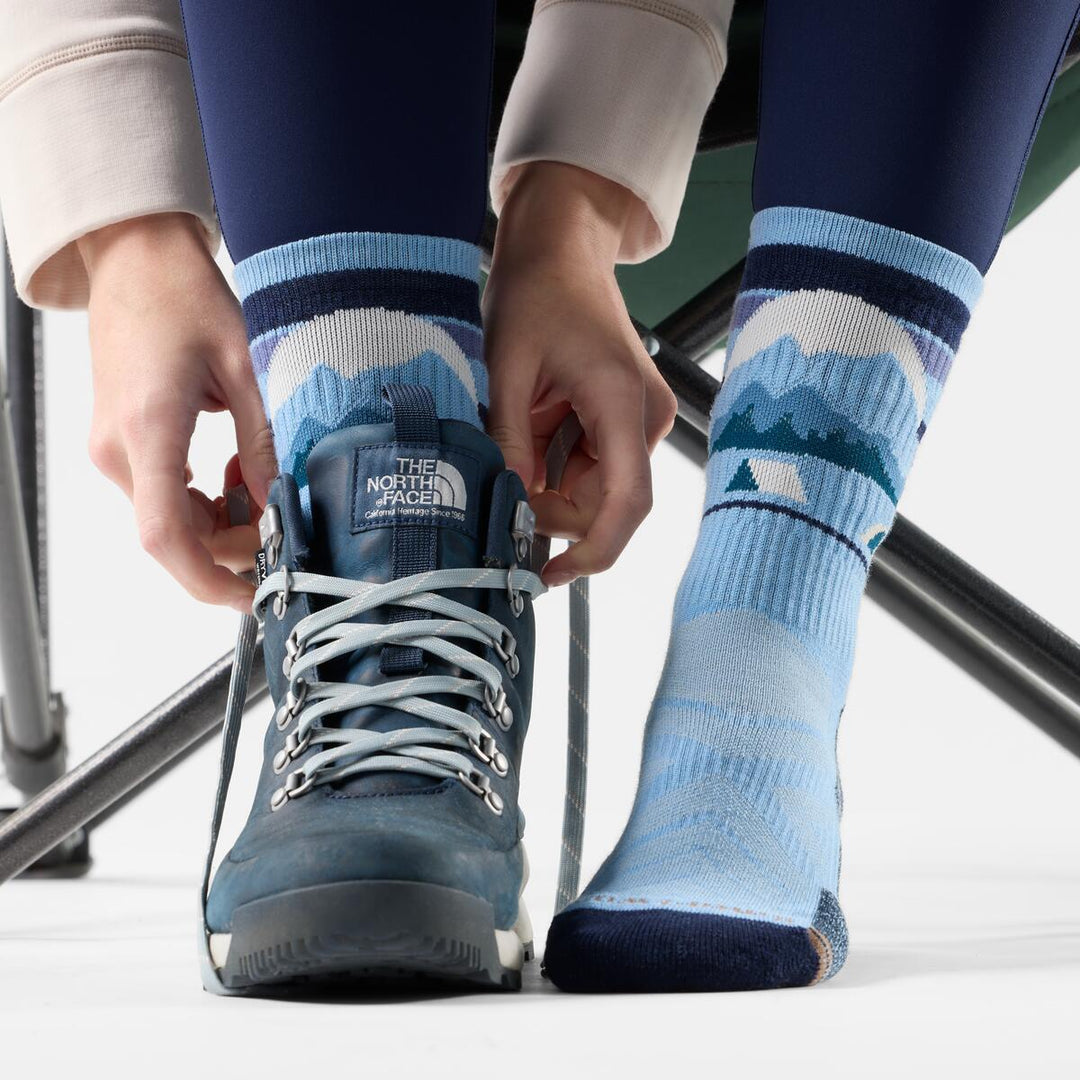 Hike Mountain Moon Light Cushion Crew Socks