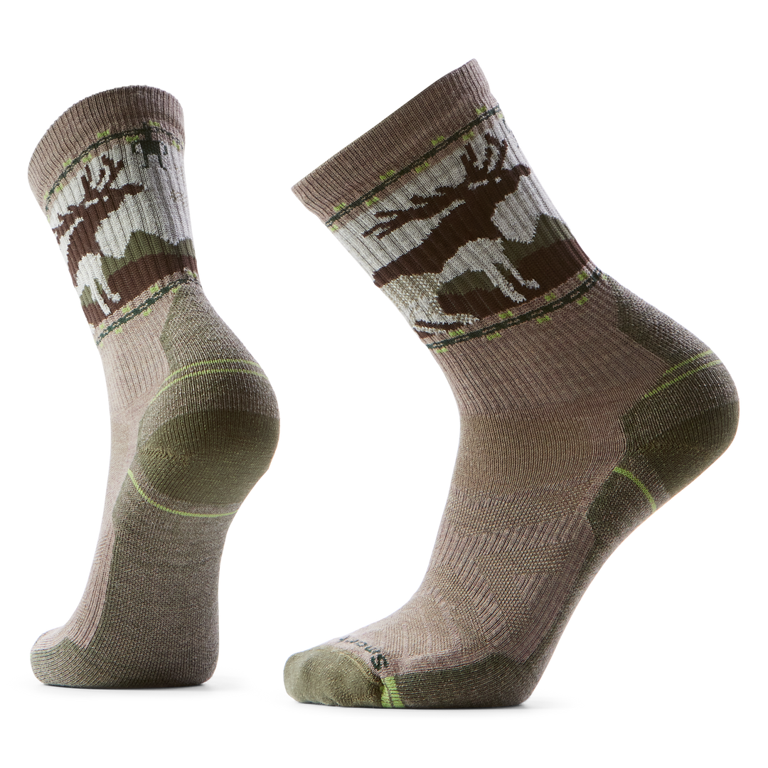 Hike Light Cushion Mountain Moose Crew Socks - Men's