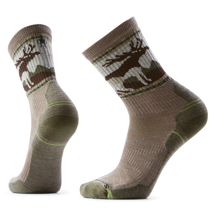 Hike Light Cushion Mountain Moose Crew Socks - Men's