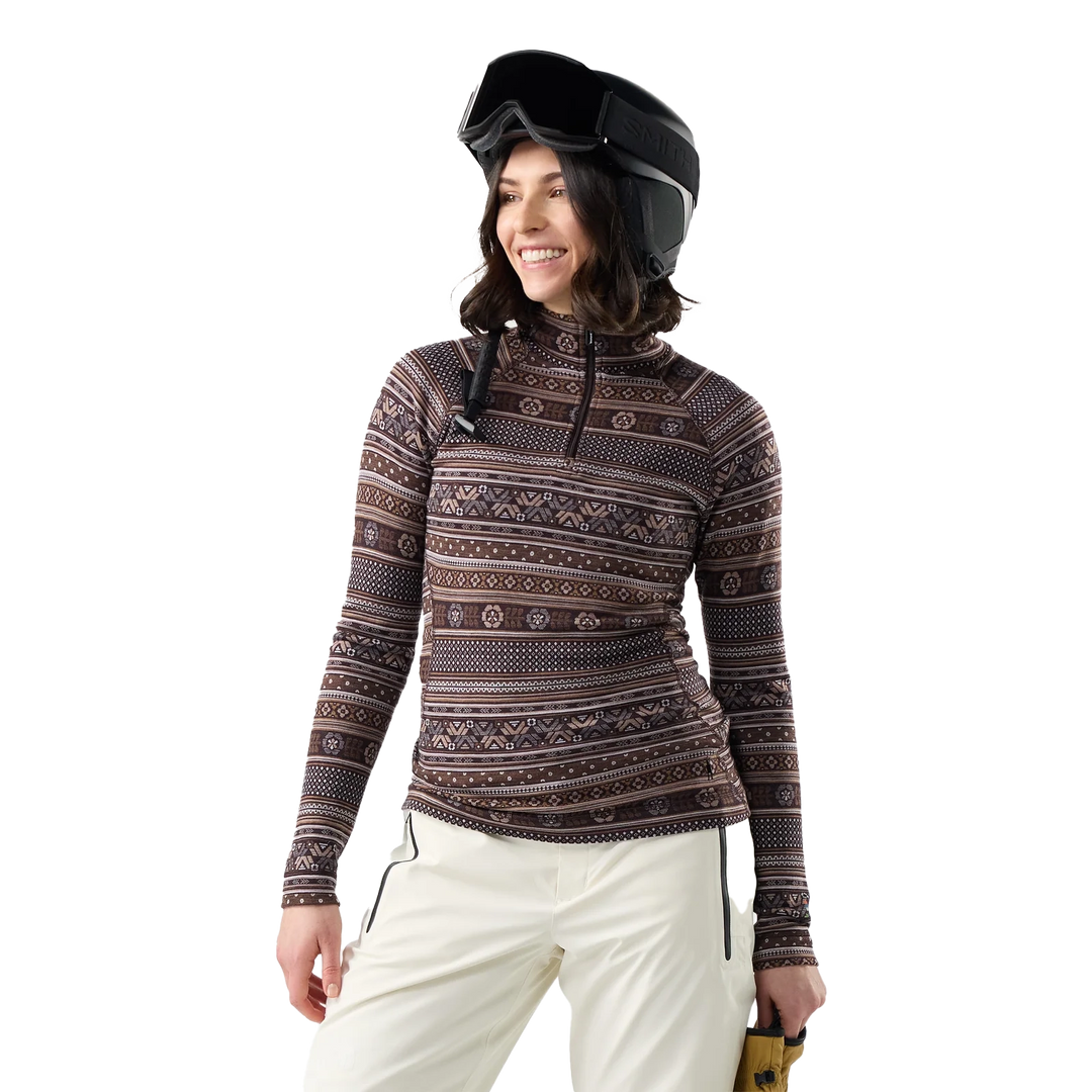 Classic Thermal Merino Base Layer Zip Neck - Long Sleeve - Women's