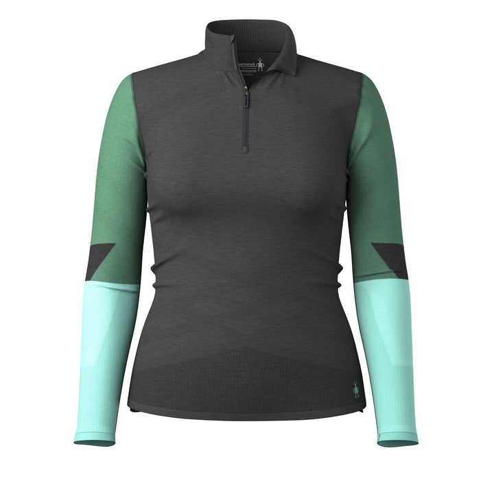 Intraknit Thermal Merino Base Layer Colorblock Zip Neck - Long Sleeve - Women's