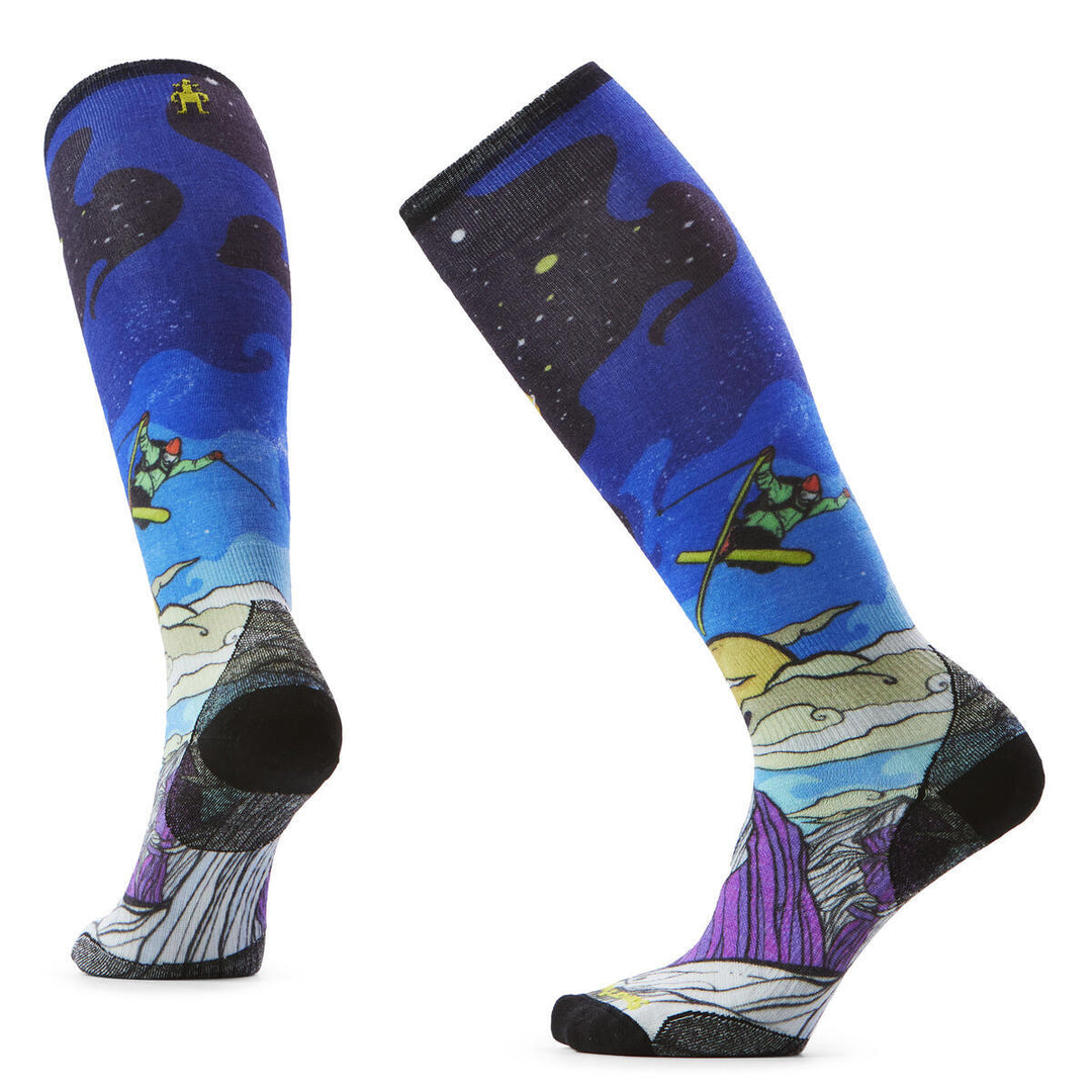 Performance Ski Zero Cushion Galactic Print OTC Socks - Women's
