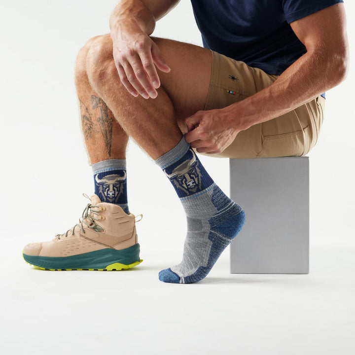 Hike Light Cushion Bison Crew Socks - Men's
