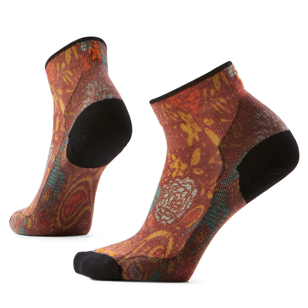 Bike Paisley Print Ankle Zero Cushion Socks - Women's