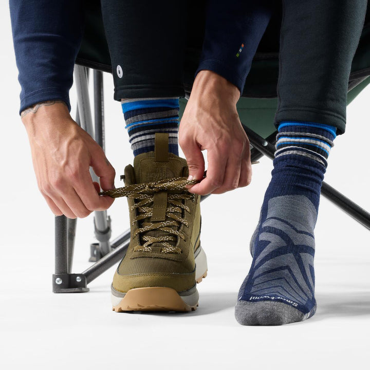 Hike Striped Crew Socks - Men's