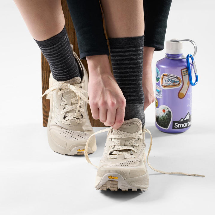 Women's Run Zero Cushion Pattern Crew Socks - Women's