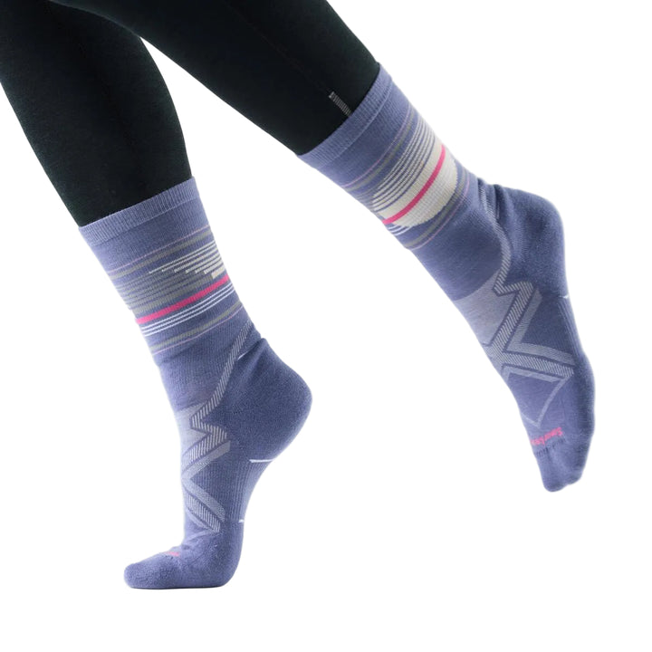 Run Cold Weather Targeted Cushion Glow Track Crew Socks - Women's