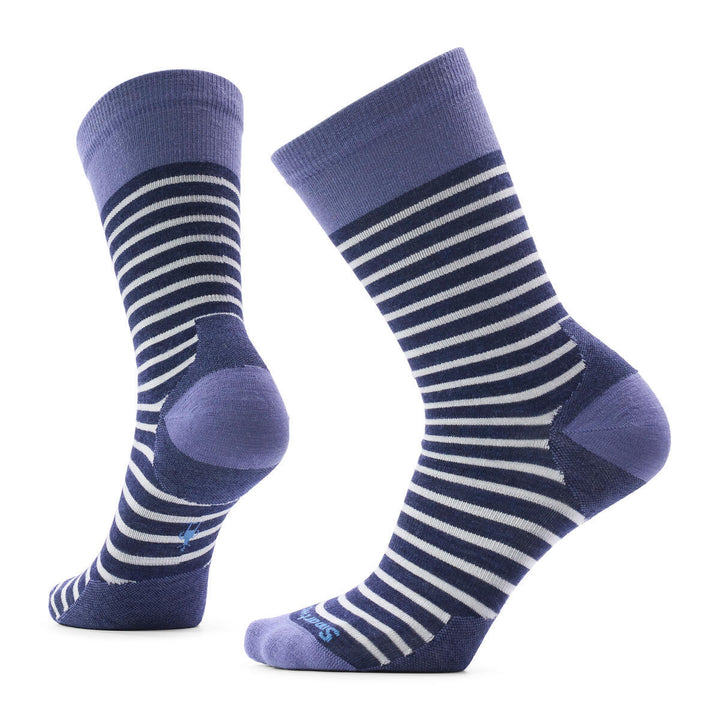 Everyday Pin Stripe Crew Socks Zero Cushion Socks - Women's
