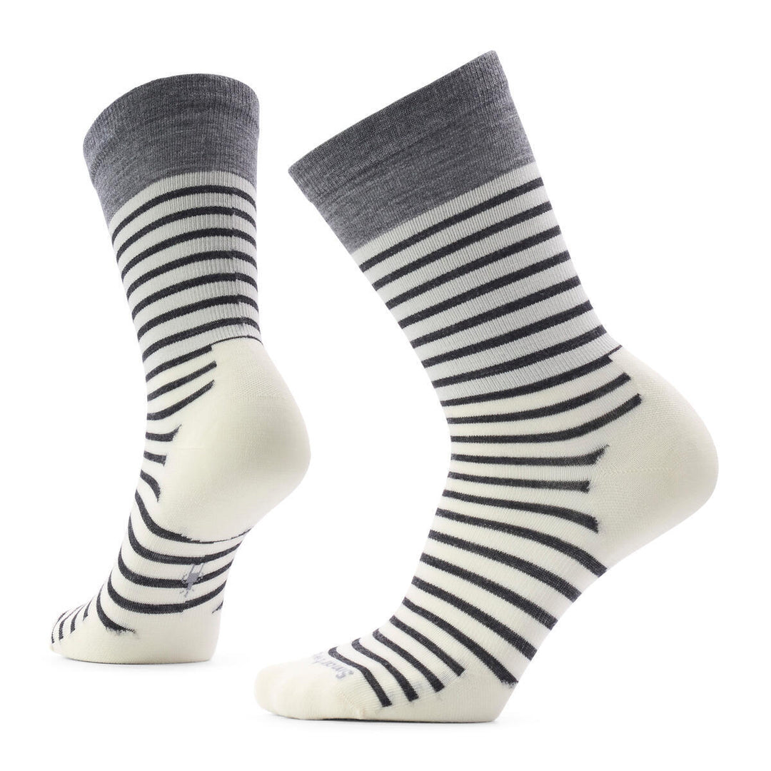 Everyday Pin Stripe Crew Socks Zero Cushion Socks - Women's