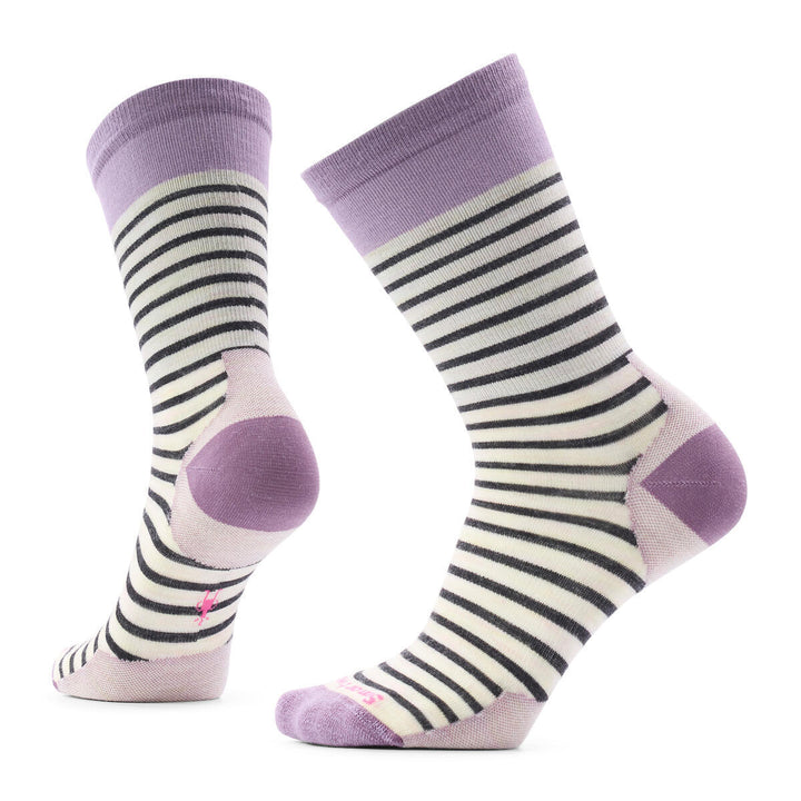 Everyday Pin Stripe Crew Socks Zero Cushion Socks - Women's