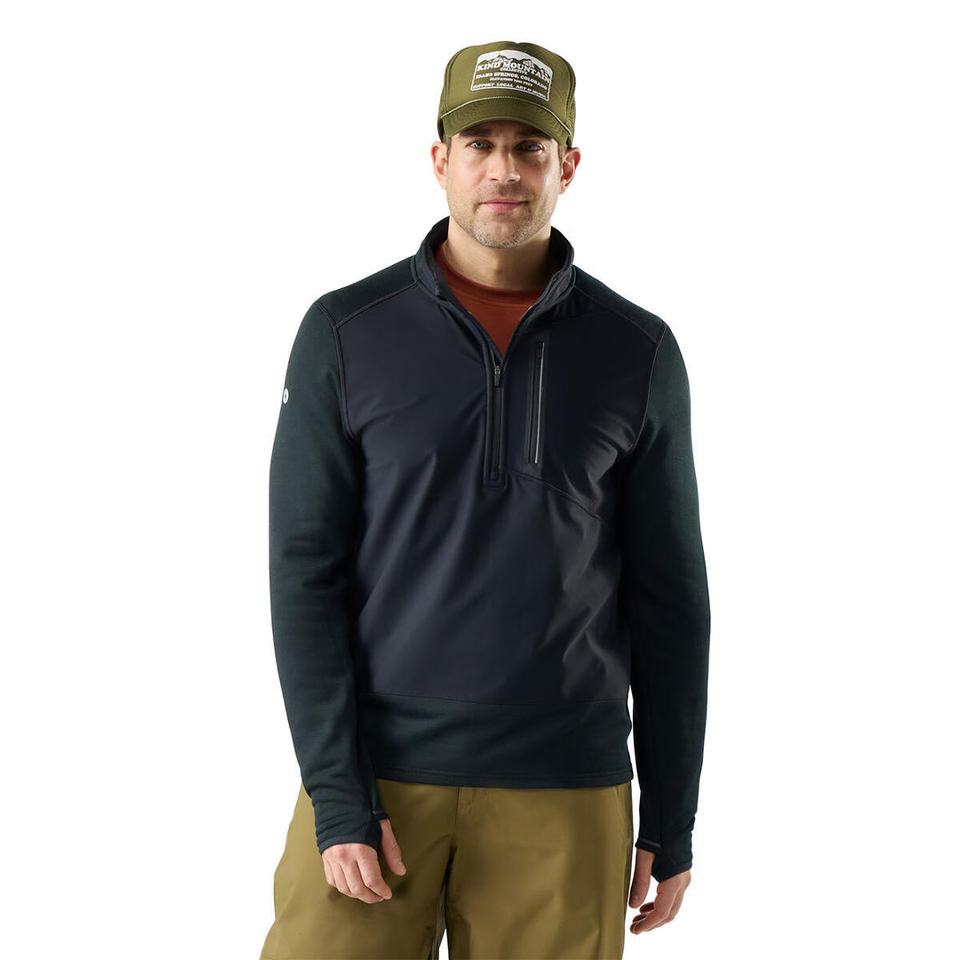 Active Fleece Wind Zip Neck - Long Sleeve - Men's