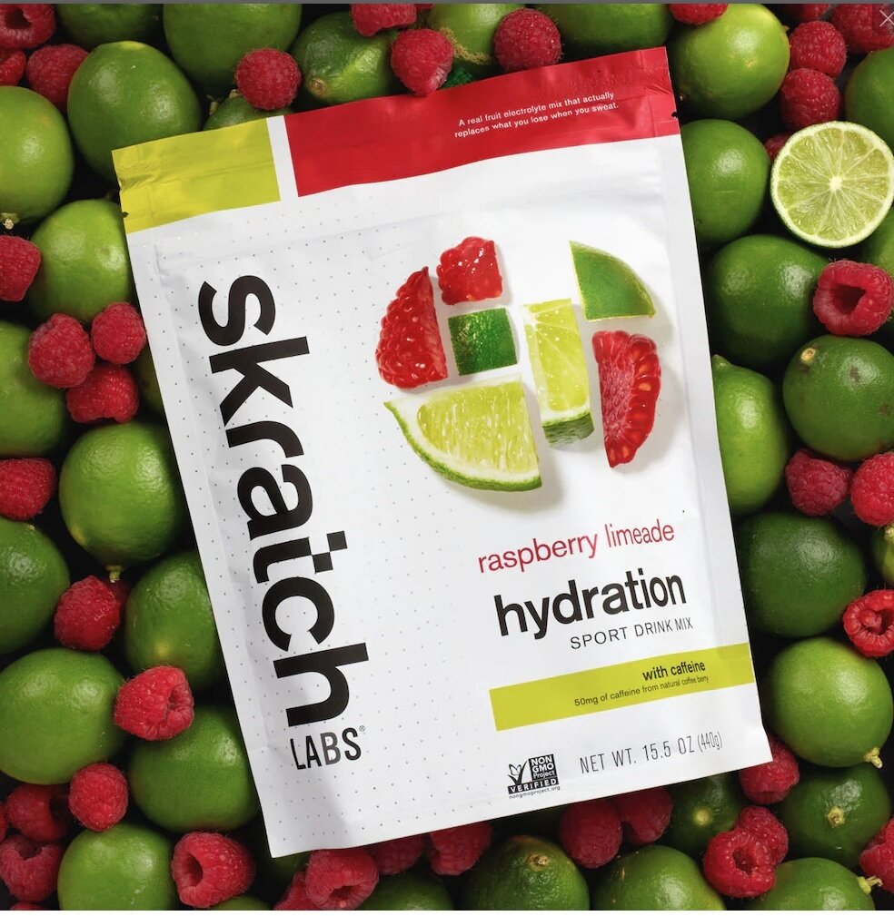 Sport Hydration Drink Mix - Raspberry Limeade w/ Caffeine 440g/1lb (20 Servings)