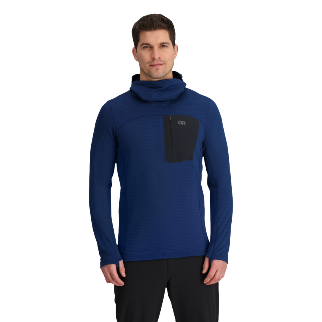 Vigor Grid Fleece Pull-Over Hoody - Men's